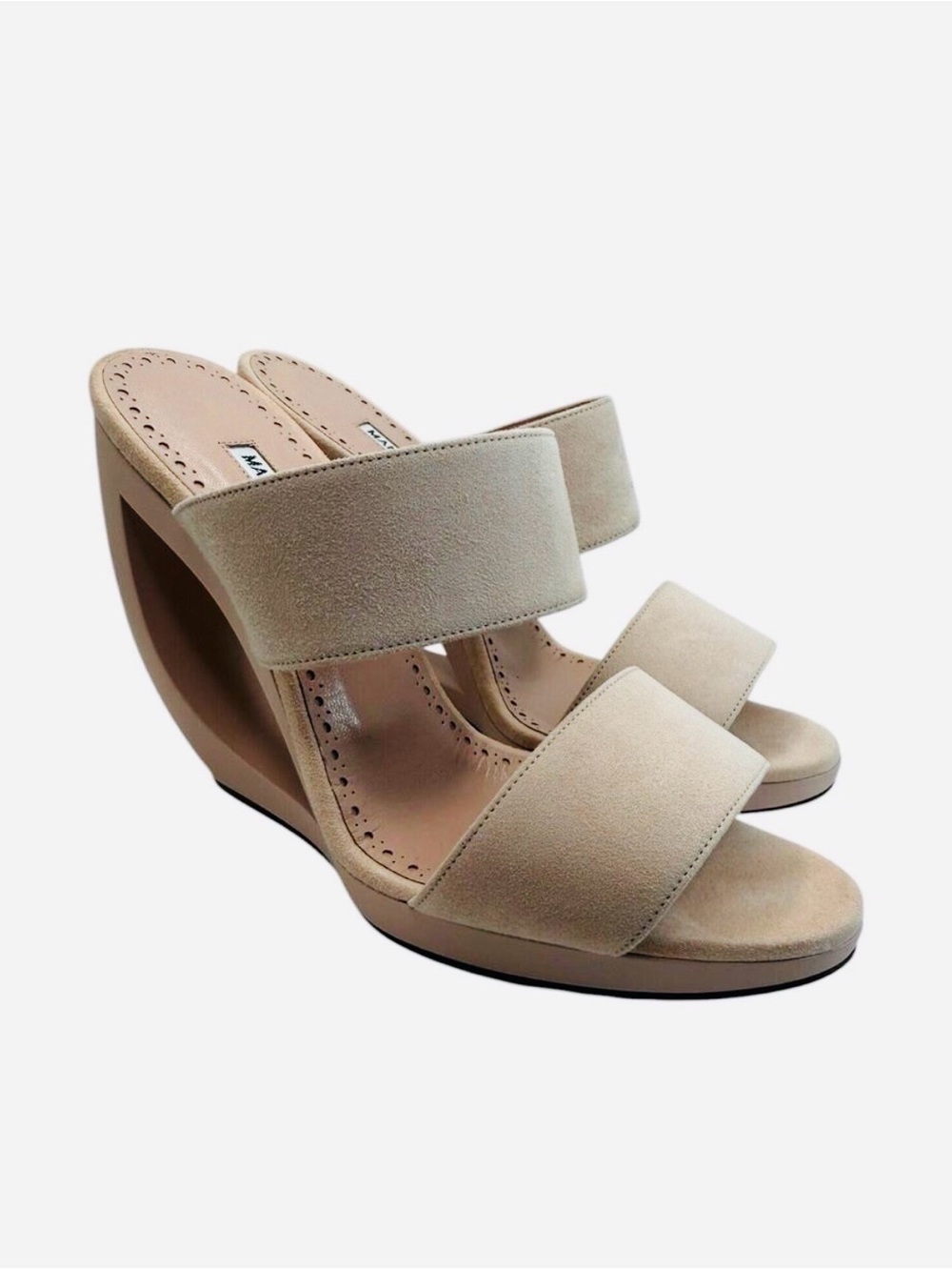 MANOLO BLAHNIK Welli Oscar Sculptural Mule